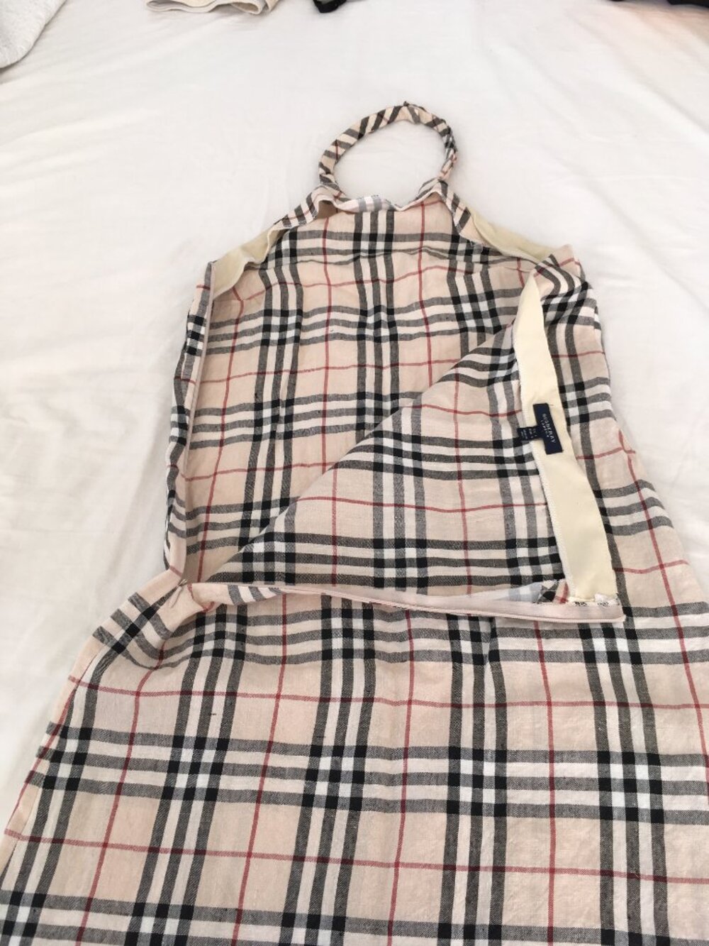 Rare Burberry linen nova check dress - Picture 4 of 6